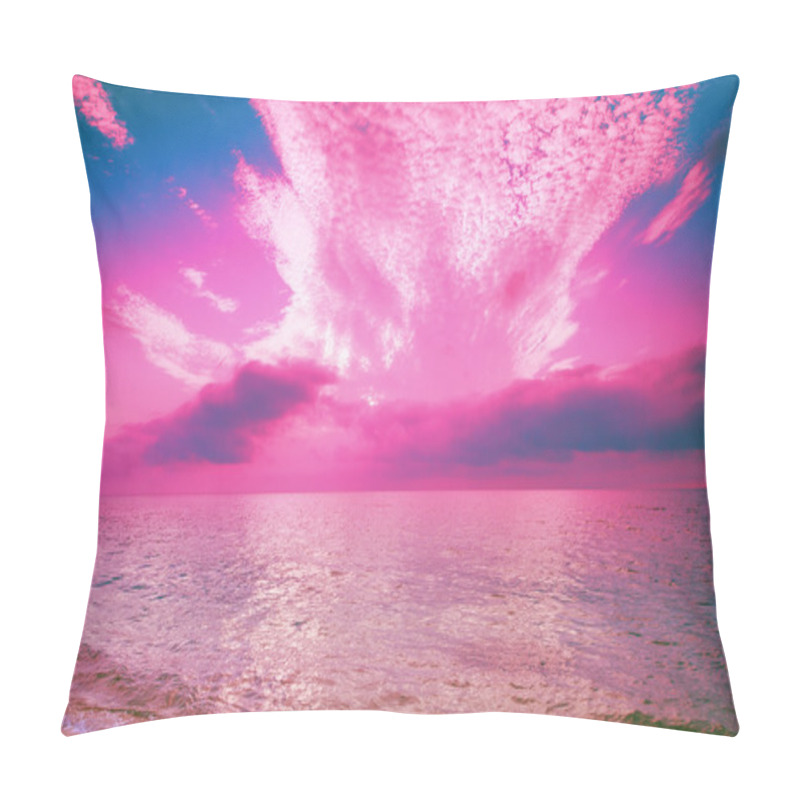 Personality  Magic Rose Sunrise Over Sea Pillow Covers