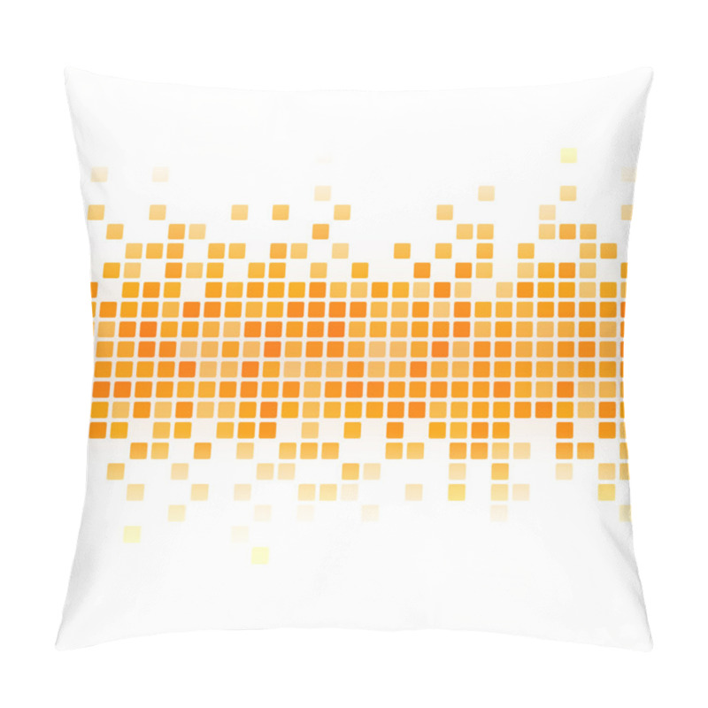 Personality  Abstract Yellow Pixel Background. Pillow Covers