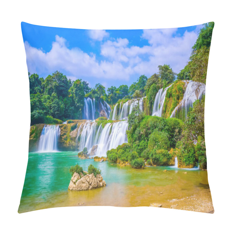 Personality  Waterfall Landscape In China, Asia Pillow Covers