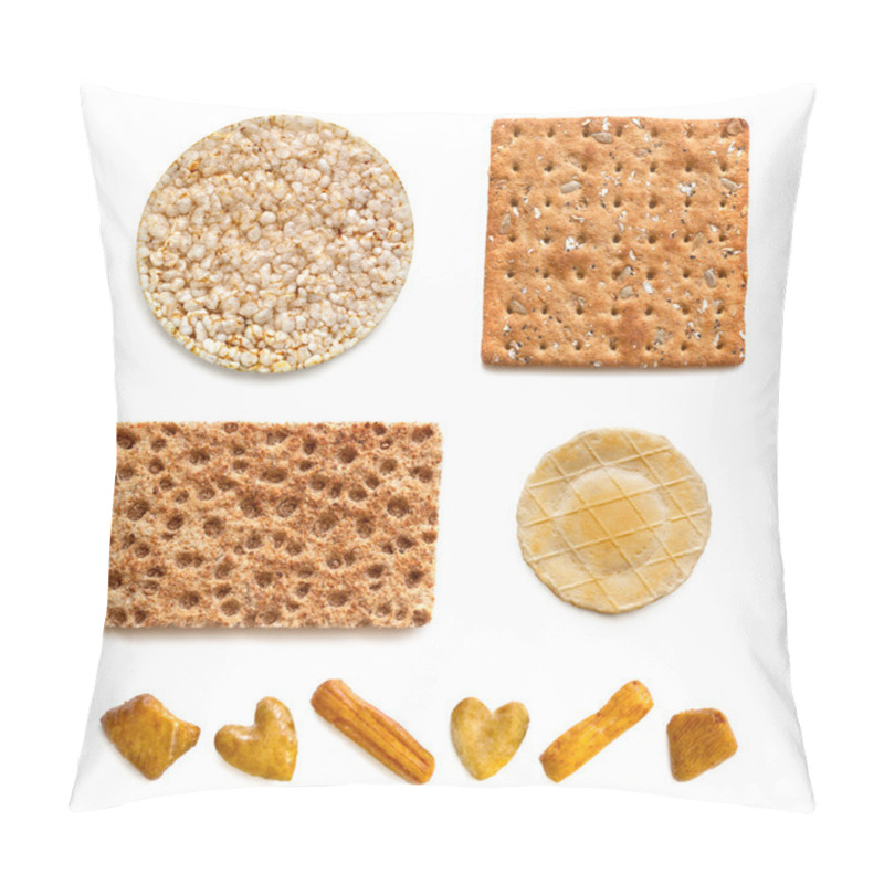 Personality  Crackers Collection Over White Pillow Covers