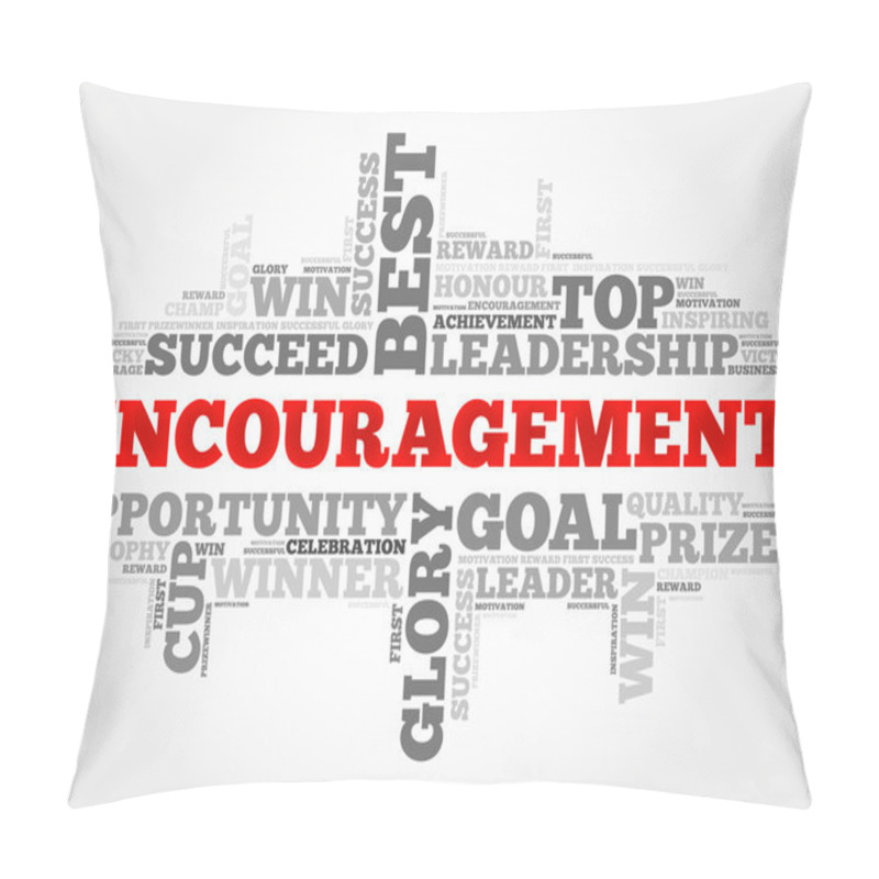 Personality  Encouragement Word Cloud Pillow Covers