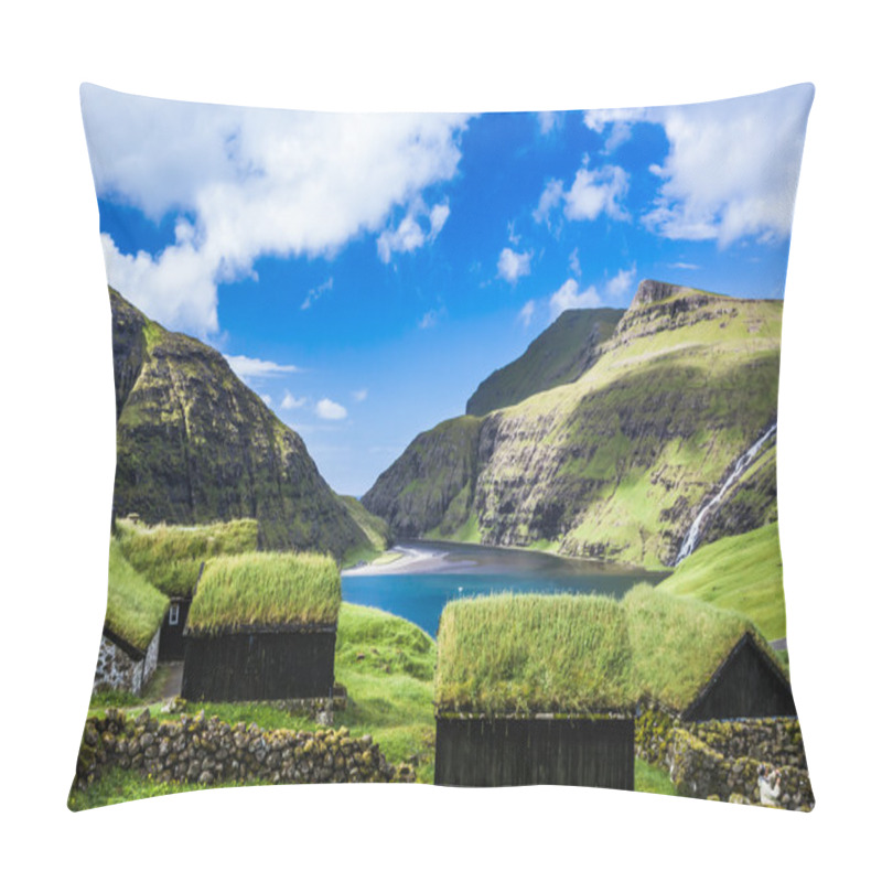 Personality  Village Of Saksun, Faroe Islands, Denmark Pillow Covers