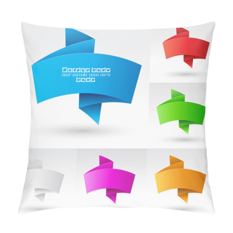 Personality  Banners Set. Pillow Covers