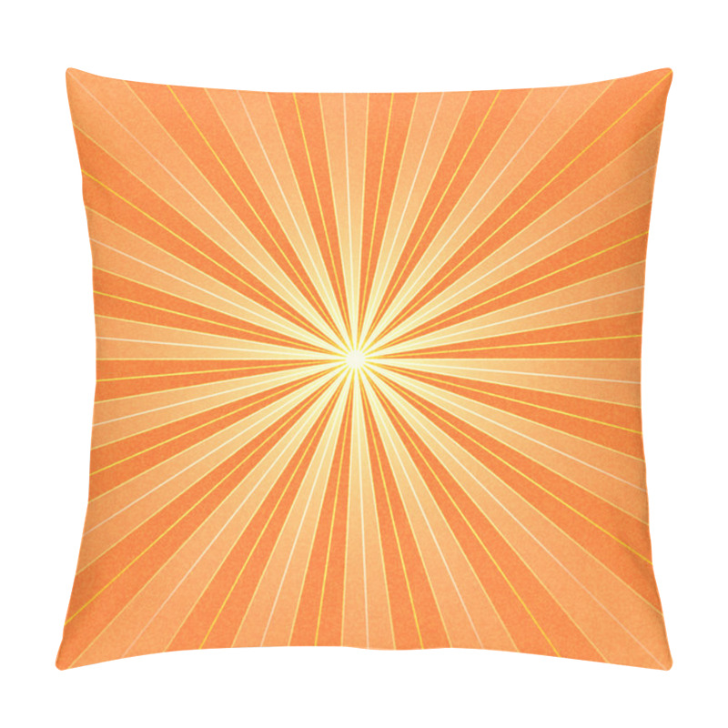 Personality  Orange Sunbeam Blank Background. Pillow Covers