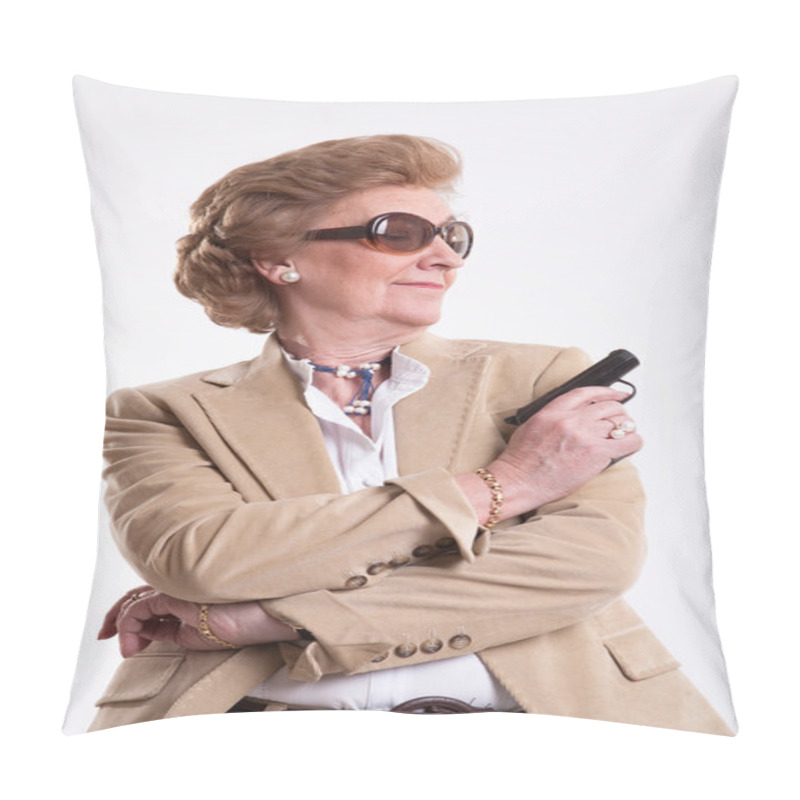 Personality  Cool Armed Lady Pillow Covers