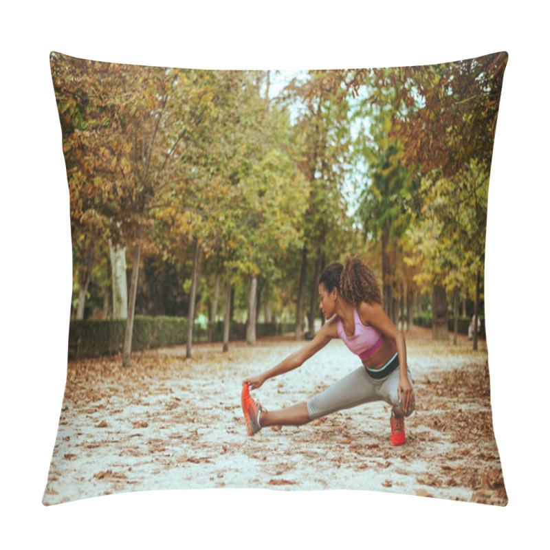 Personality  Beautiful Young Girl Stretching Legs Pillow Covers