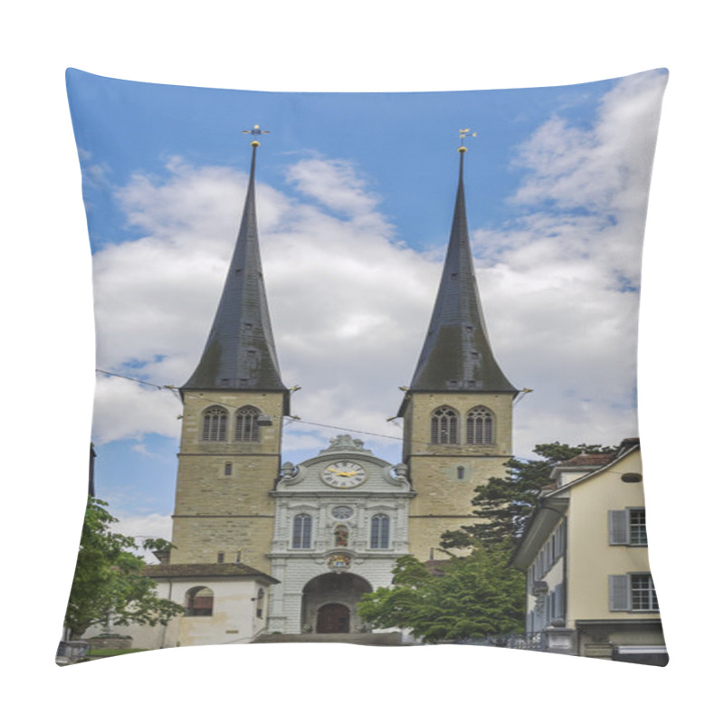 Personality  Church Of St. Leodegar, Lucerne Pillow Covers