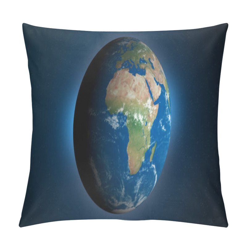 Personality  Earth Planet Rotating In Its Own Orbit In The Outer Space Pillow Covers