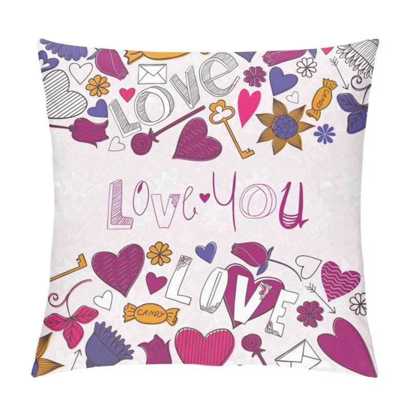 Personality  Love You Frame Pillow Covers