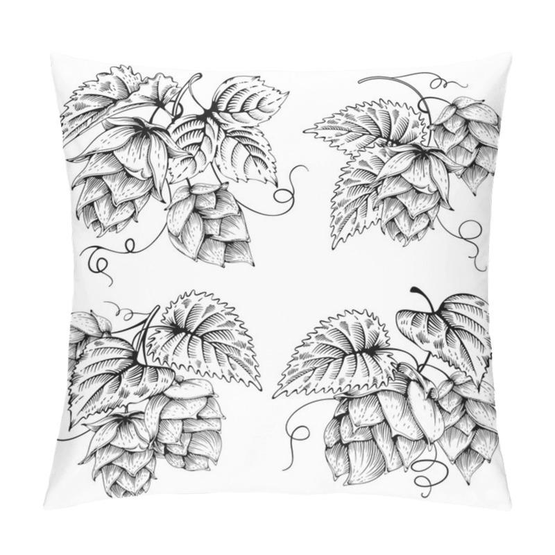 Personality  Hops And Leaves Designs Set Pillow Covers