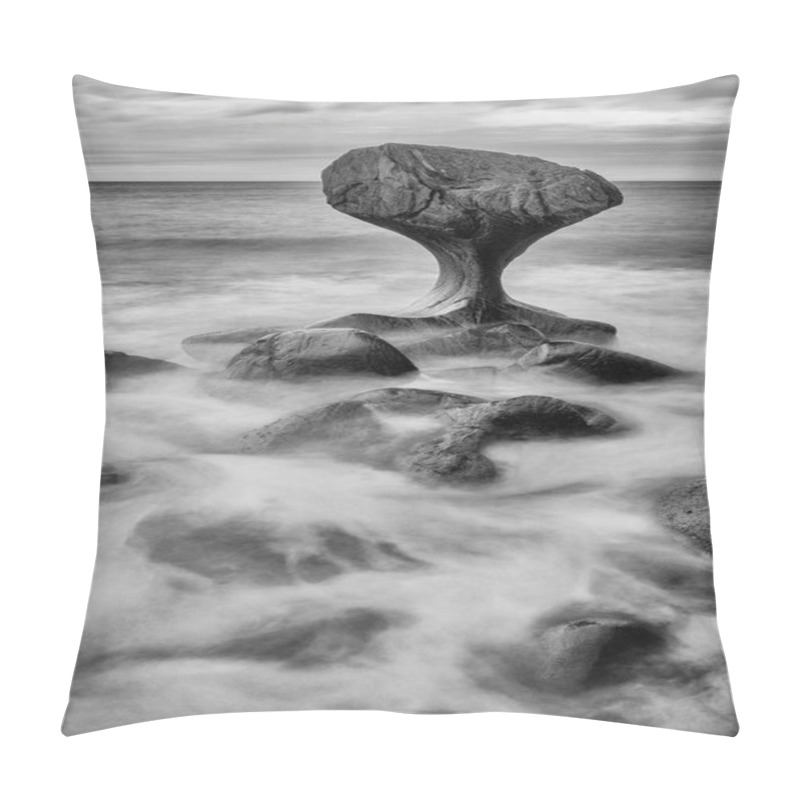 Personality  Rock Formation Near Shore  Pillow Covers