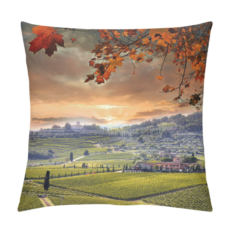 Personality  Chianti Vineyard Landscape In Tuscany, Italy Pillow Covers