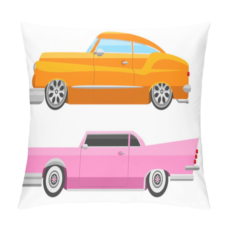 Personality  Retro Car Vector Vehicle Pillow Covers