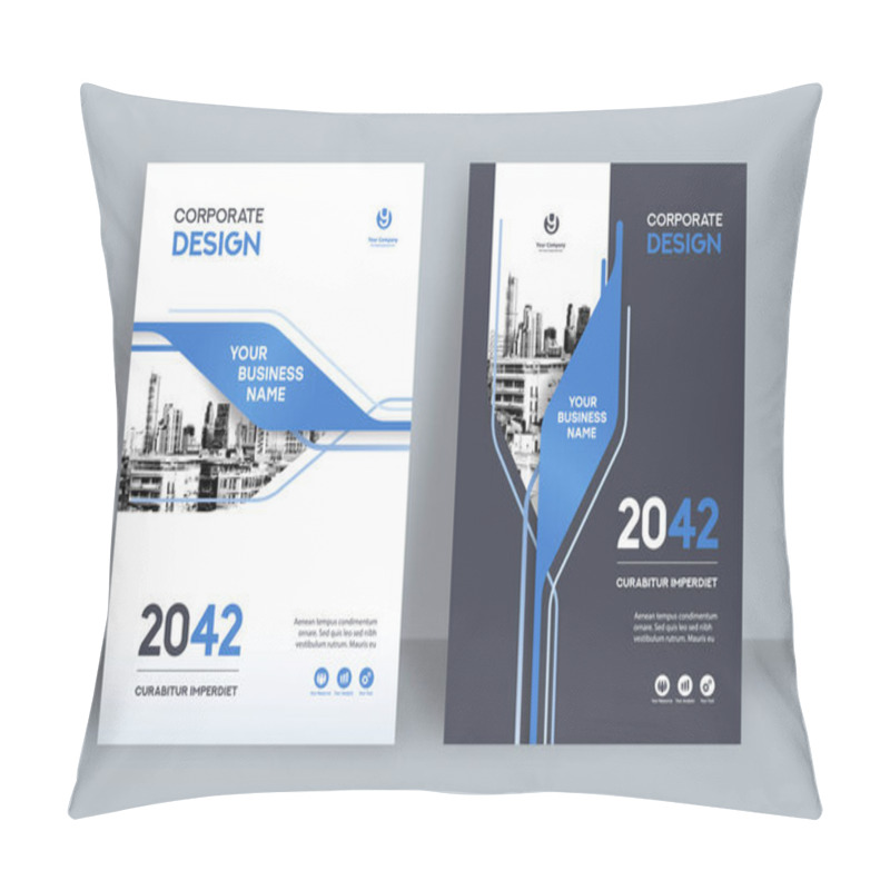 Personality  Corporate Book Cover Design Template In A4. Can Be Adapt To Brochure, Annual Report, Magazine,Poster, Business Presentation, Portfolio, Flyer, Banner, Website. Pillow Covers