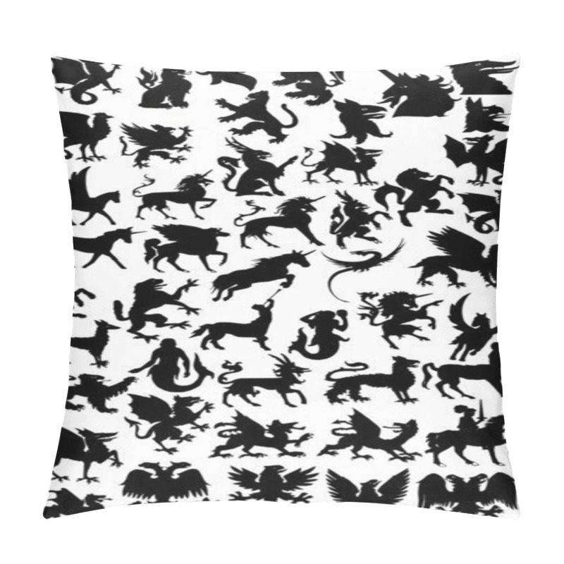 Personality  Mythological Animals Silhouette Pillow Covers