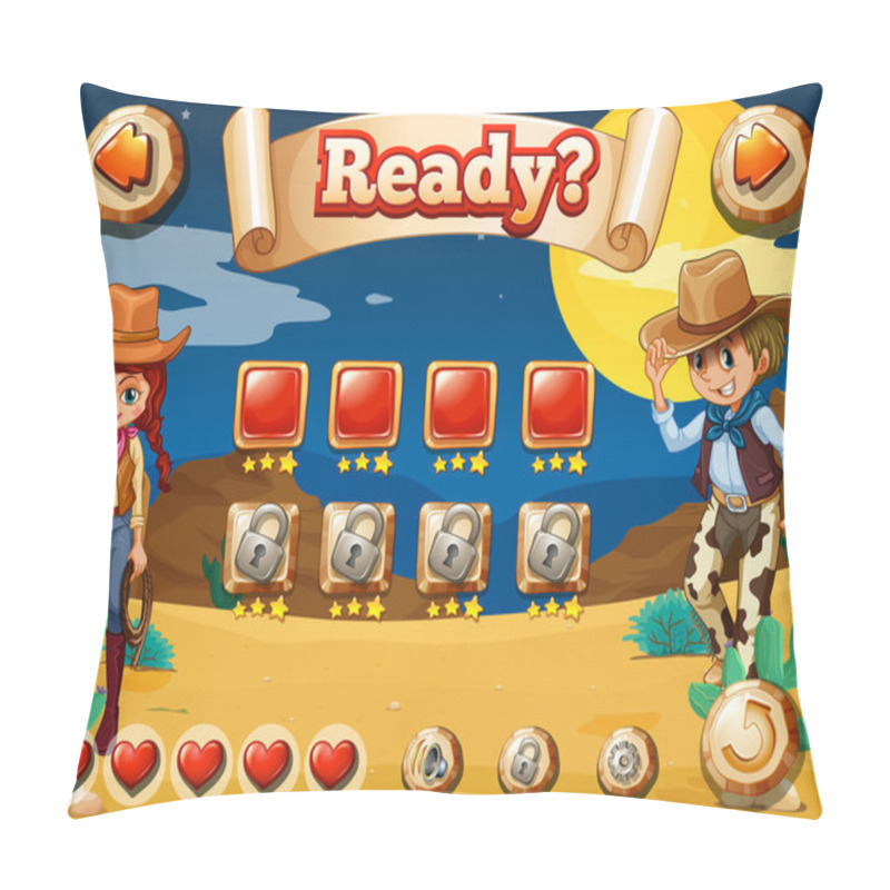 Personality  Cowboy Game Pillow Covers