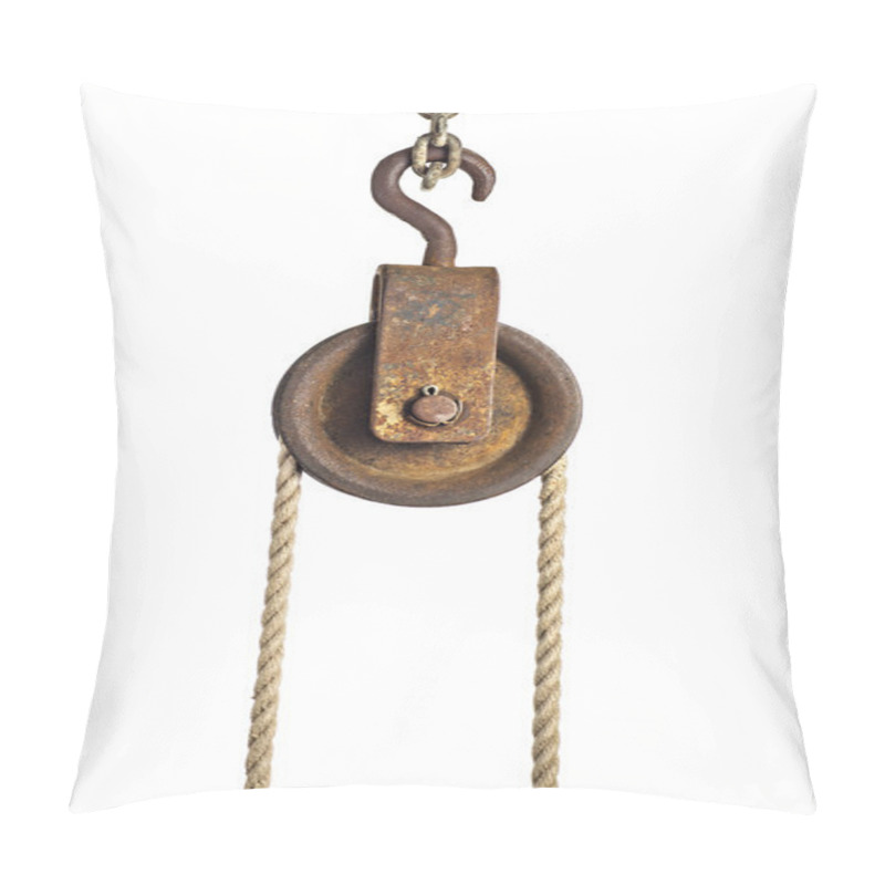 Personality  Old Pulley With Rope Pillow Covers