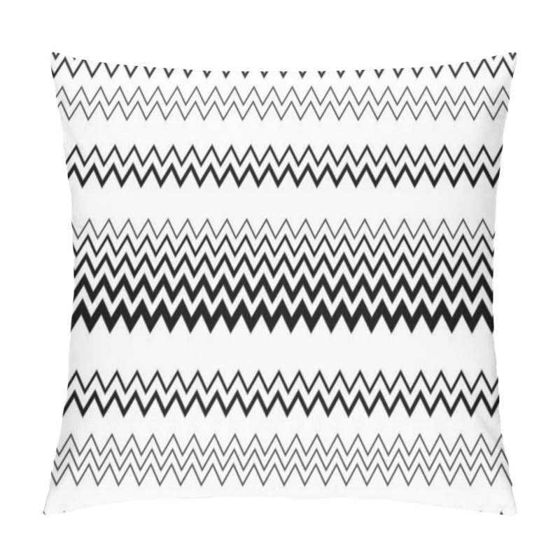 Personality  Seamless Pattern Chevrons. Retro Fashion Zigzag Vector Texture. Fabric Pattern Design. Black And White. Pillow Covers