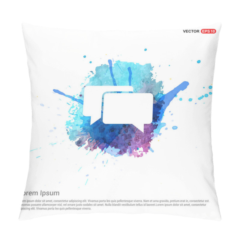 Personality  Speech Bubbles Icon Pillow Covers