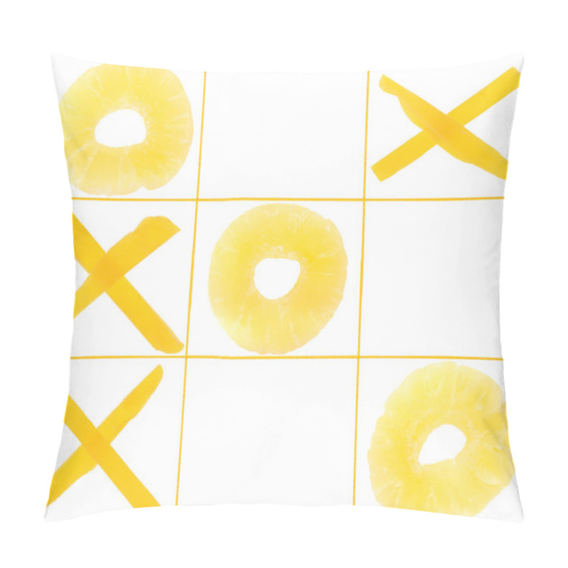 Personality  Tic-tac-toe From Fruits Pillow Covers