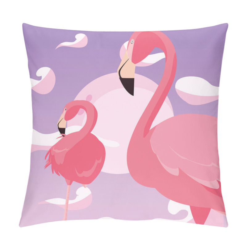 Personality  Flamingos Exotic Birds Pillow Covers