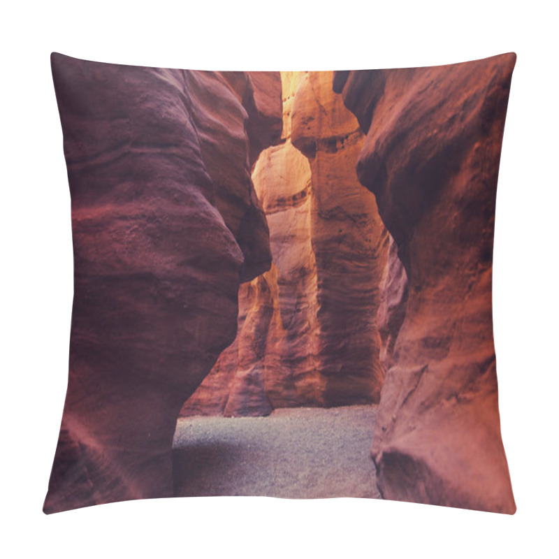 Personality  The Red Canyon. Geological Attraction In The Eilat Mountains, Is Pillow Covers