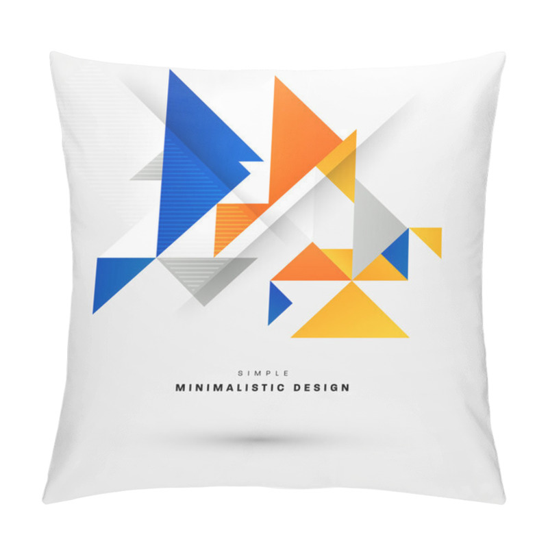 Personality  Geometric  Background With Triangles Pattern Pillow Covers