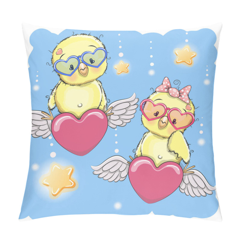 Personality  Cute Lovers Chickens Pillow Covers