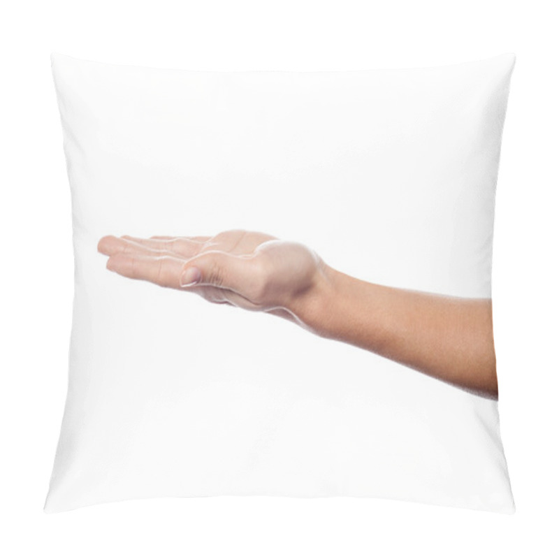 Personality  Open Palm Hand Gesture Of Male Hand Pillow Covers