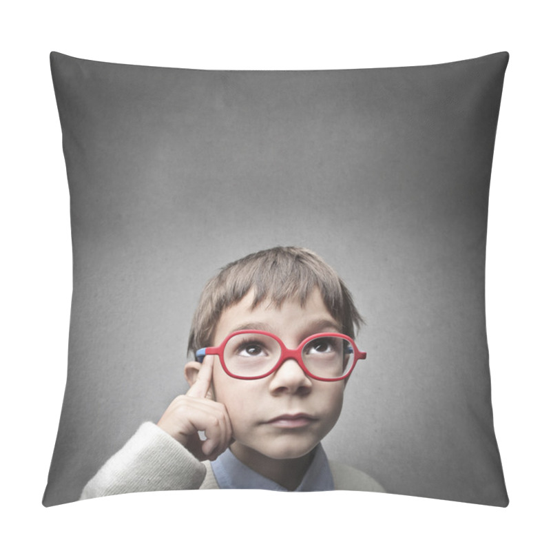 Personality  Thinking Child In School Pillow Covers