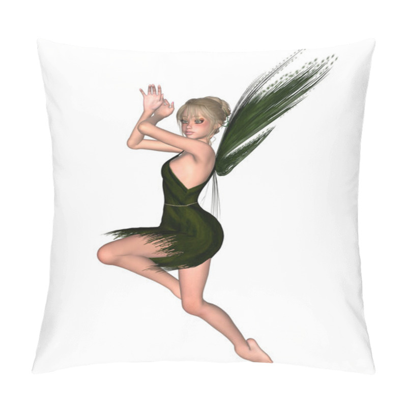 Personality  Fairy In Green, Skipping Pillow Covers