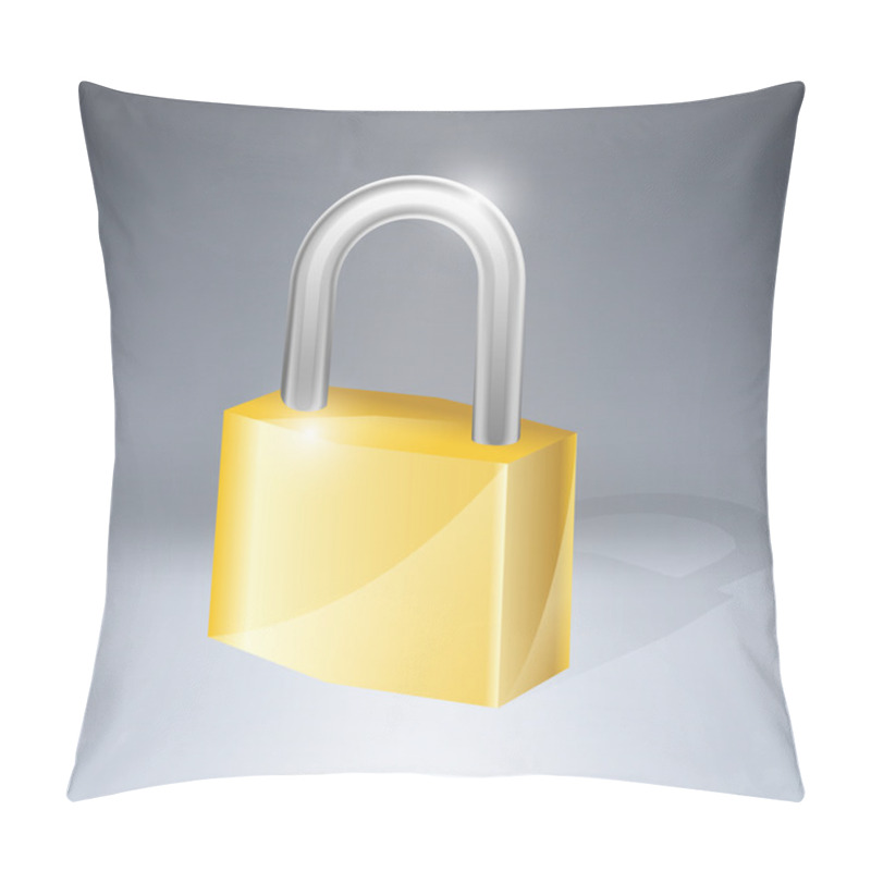 Personality  Lock Icon. Vector Illustration  Pillow Covers