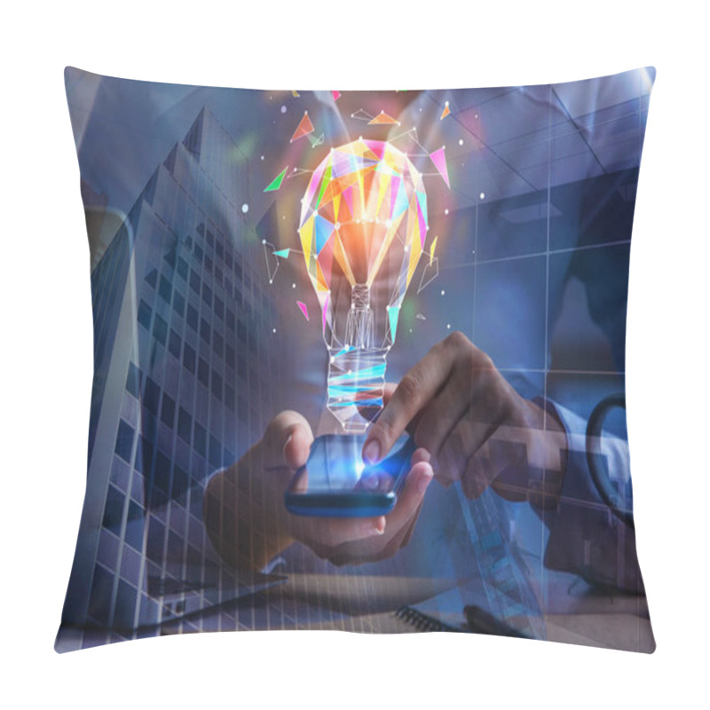 Personality  Idea And Technology Concept Pillow Covers