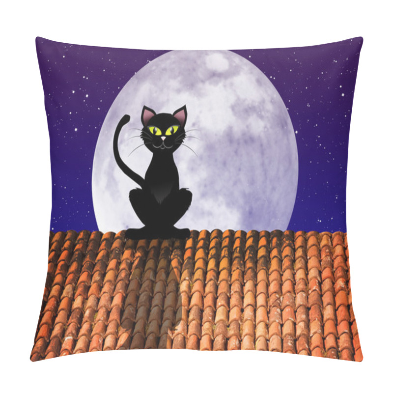 Personality  Cats On Roof Pillow Covers