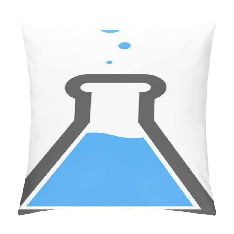 Personality  Vector Lab Flask Icon Symbol Pillow Covers