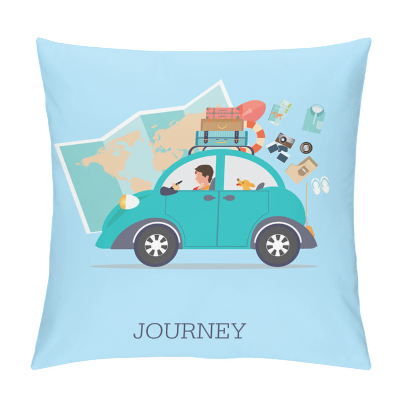 Personality  Planning Summer Vacations Pillow Covers