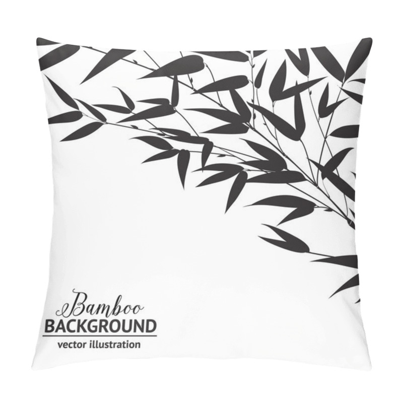 Personality  Bamboo Ink Drawing. Pillow Covers