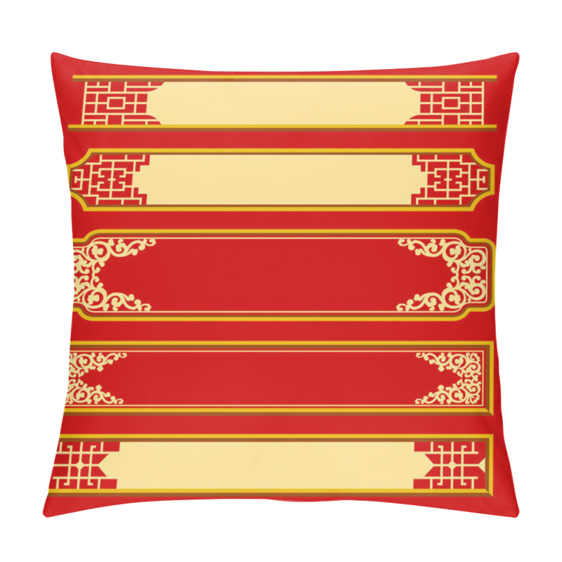 Personality  Vector Chinese Frame Style Collections Pillow Covers