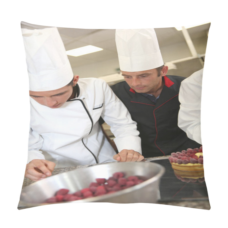 Personality  Students In Pastry Training Course Pillow Covers