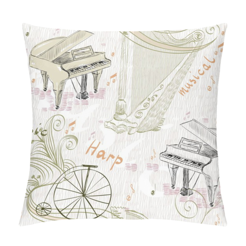 Personality  Musical Background Pillow Covers