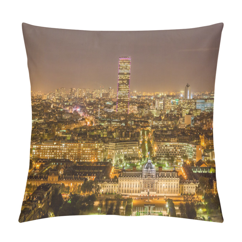 Personality  Tour Montparnasse And Ecole Militaire As Seen From Eiffel Tower. Pillow Covers