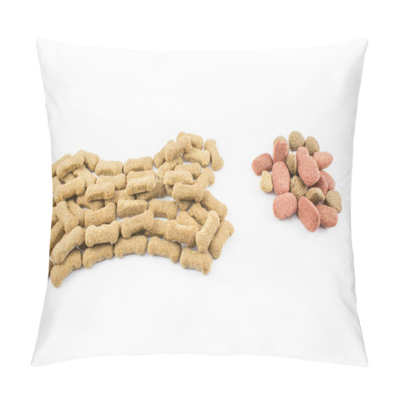 Personality  Dog Food Isolated.  Pillow Covers