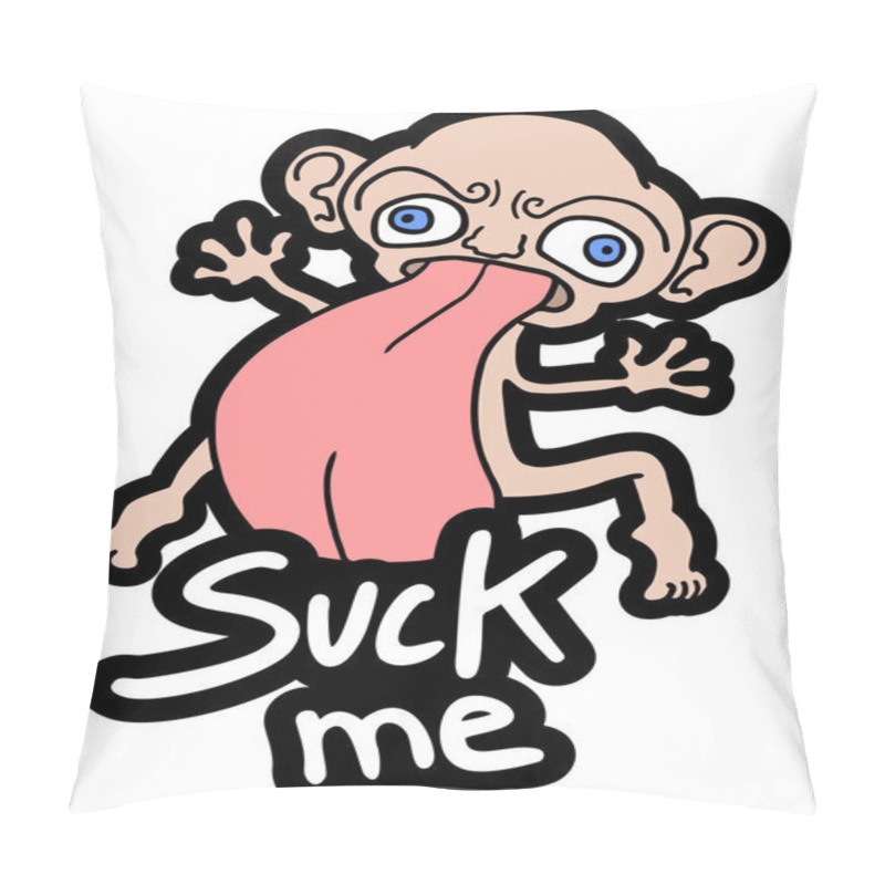 Personality  Suck Me Vector Illustration Pillow Covers