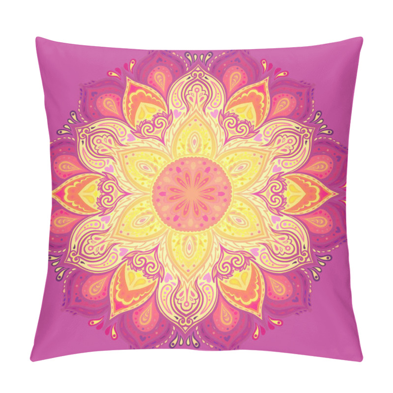 Personality  Mandala Patterned With Indian Paisley Pillow Covers