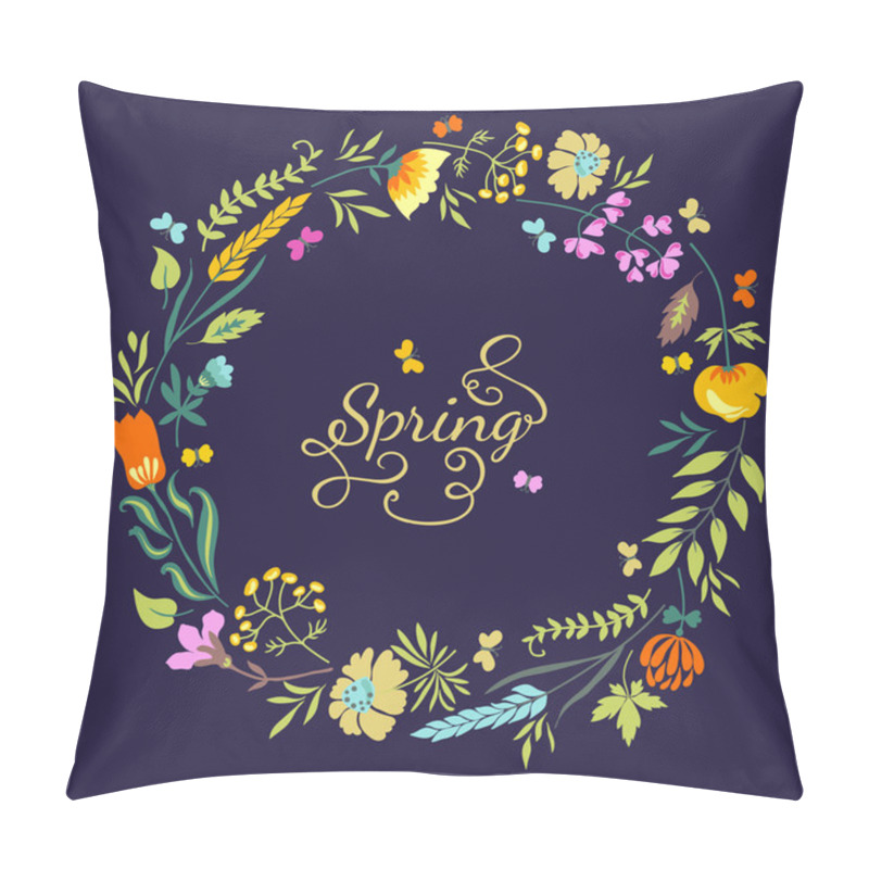 Personality  Flowers, Herbs And Butterflies. Pillow Covers