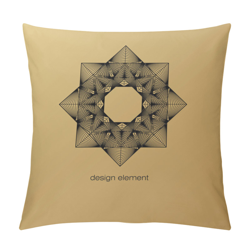 Personality  Vector Art Deco Frame To Create A Logo. Pillow Covers