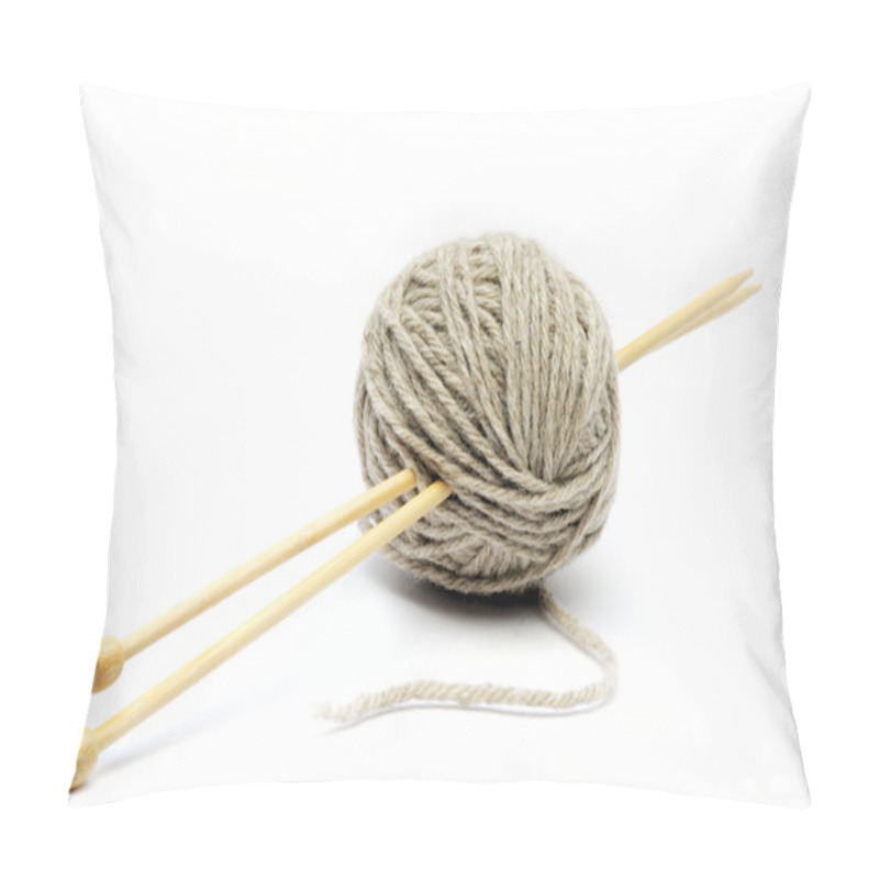 Personality  Wool Yarn With Bamboo Needles Pillow Covers