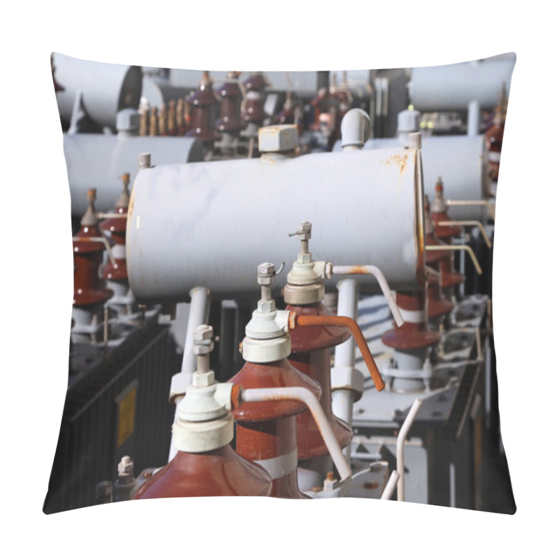 Personality  Transformers Of Electricity Used In The Storage Hydropower Plant Pillow Covers