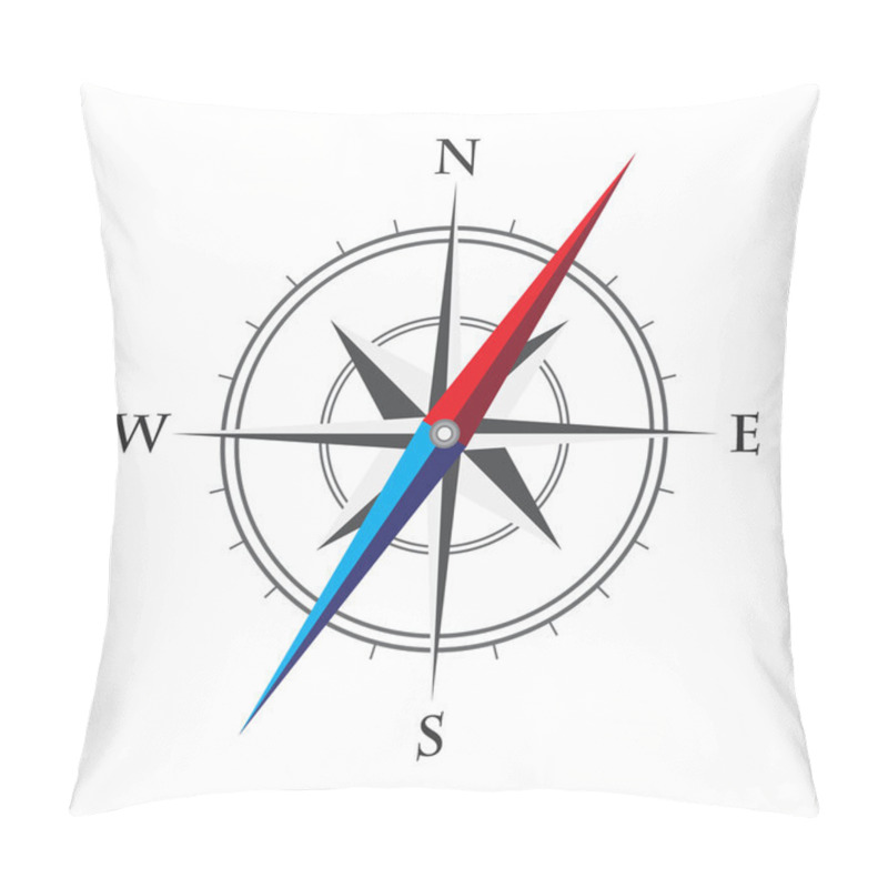 Personality  Compass Pillow Covers