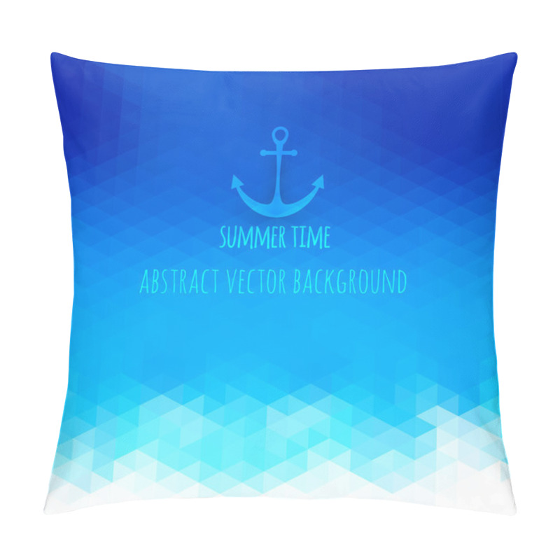 Personality  Abstract Beach Triangular Background Made Of Polygonal Shapes. V Pillow Covers